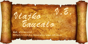 Vlajko Baucalo vizit kartica
